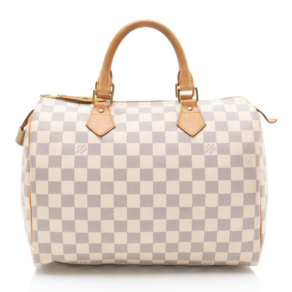 Louis Vuitton Damier Azur Speedy 30 Satchel