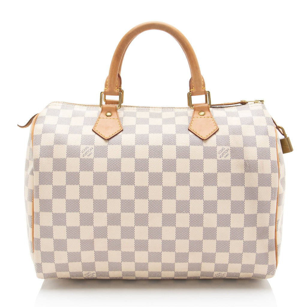 Louis Vuitton Damier Azur Speedy 30 Satchel