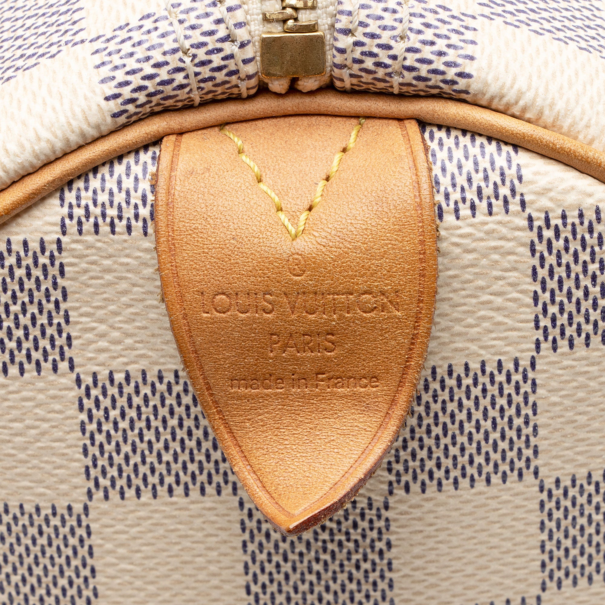 Louis Vuitton Damier Azur Speedy 30 Satchel