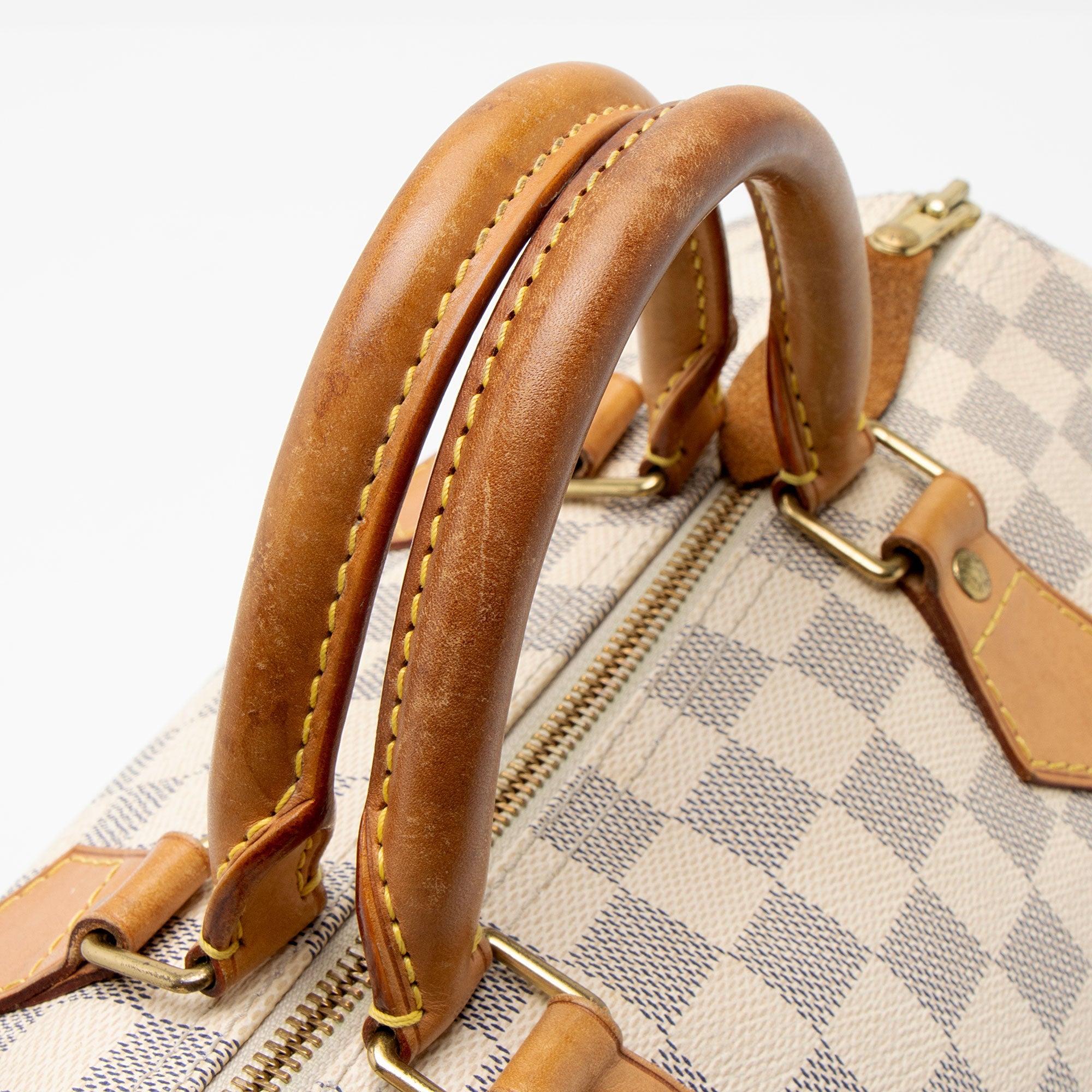 Louis Vuitton Damier Azur Speedy 30 Satchel