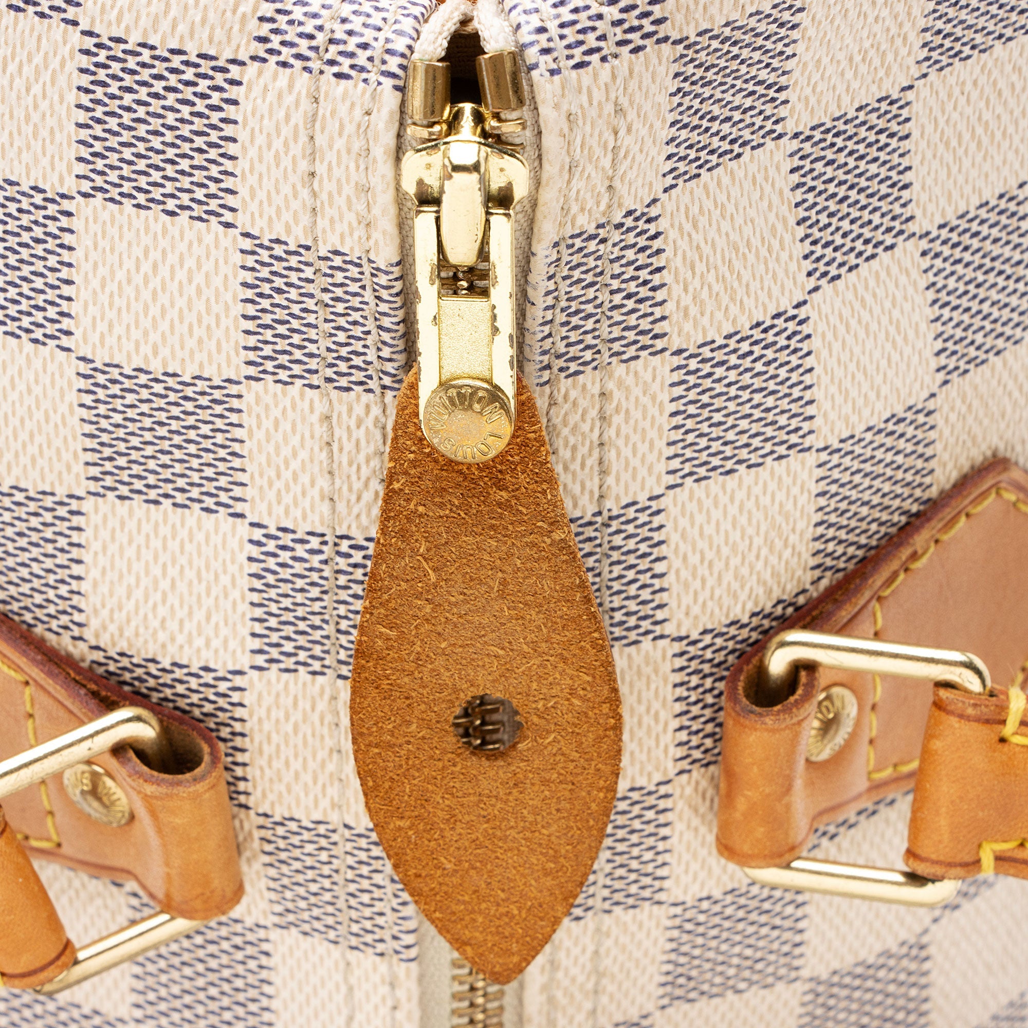 Louis Vuitton Damier Azur Speedy 30 Satchel
