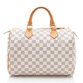 Louis Vuitton Damier Azur Speedy 30 Satchel