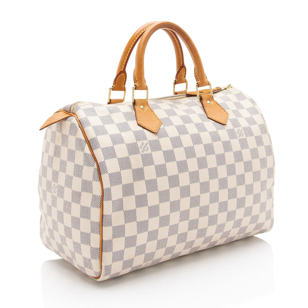 Louis Vuitton Damier Azur Speedy 30 Satchel