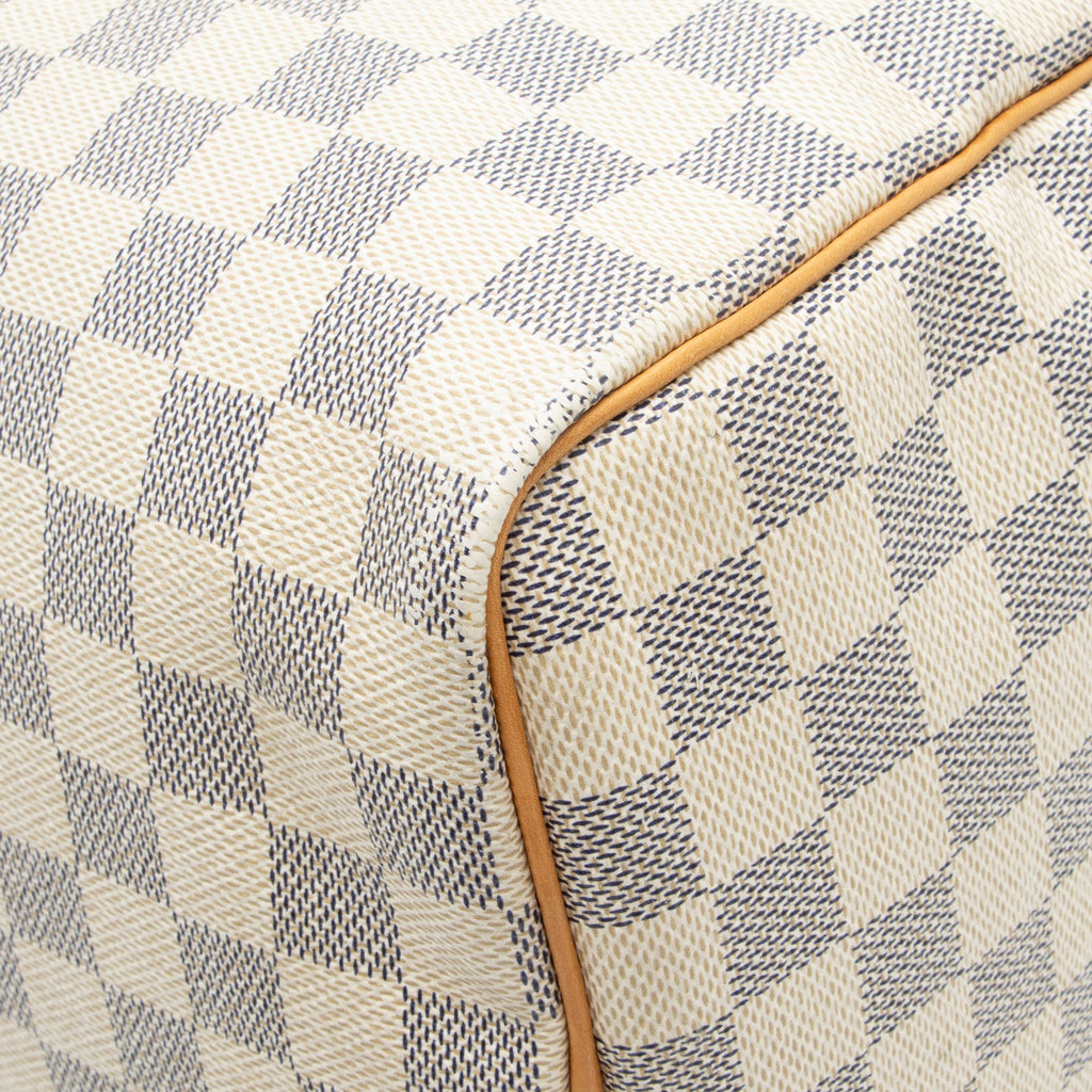 Louis Vuitton Damier Azur Speedy 35 Satchel (SHF-EH25OJ)