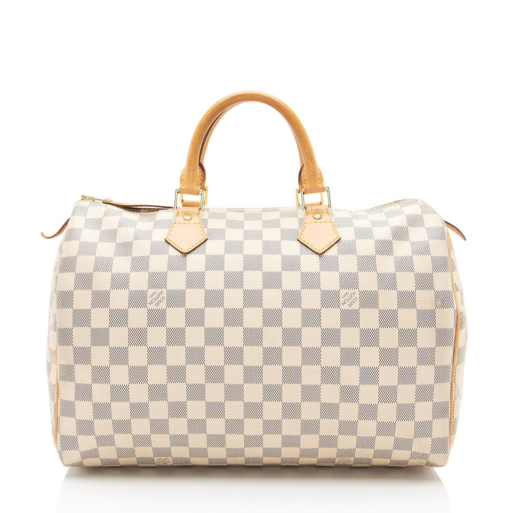 Louis Vuitton Damier Azur Speedy 35 Satchel