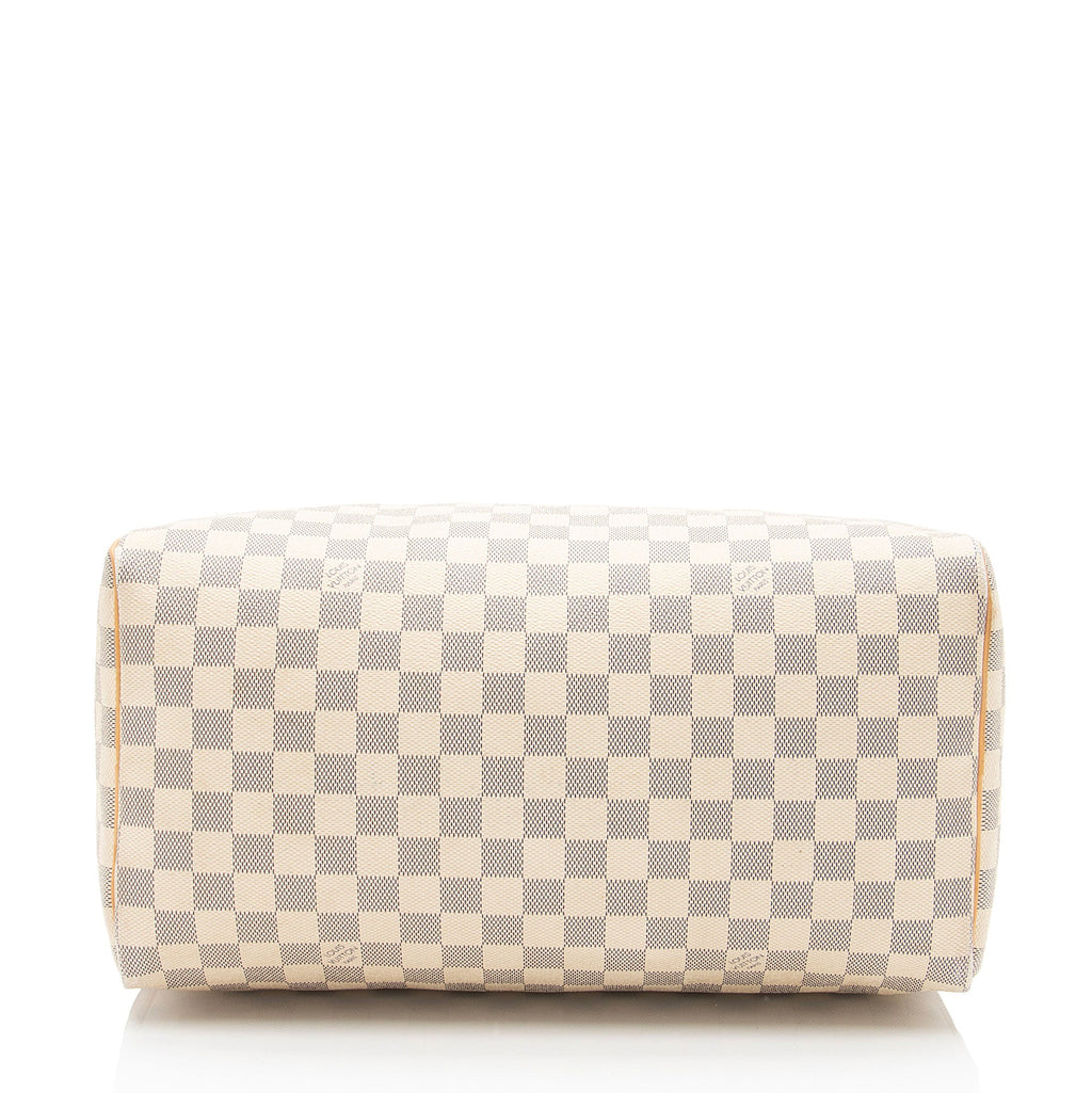 Louis Vuitton Damier Azur Speedy 35 Satchel