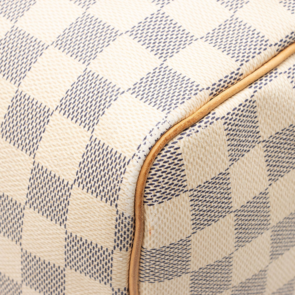 Louis Vuitton Damier Azur Speedy 35 Satchel