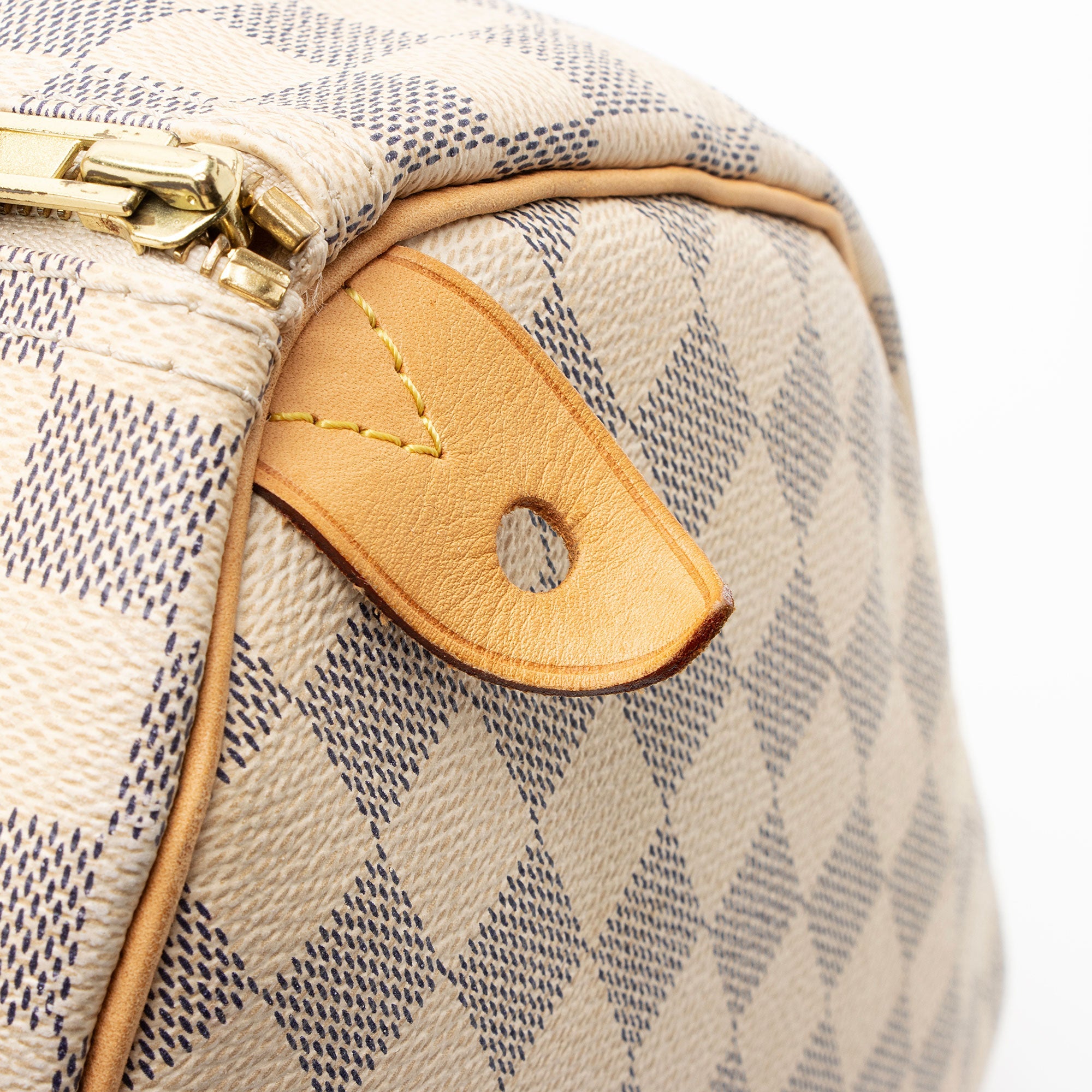 Louis Vuitton Damier Azur Speedy 35 Satchel