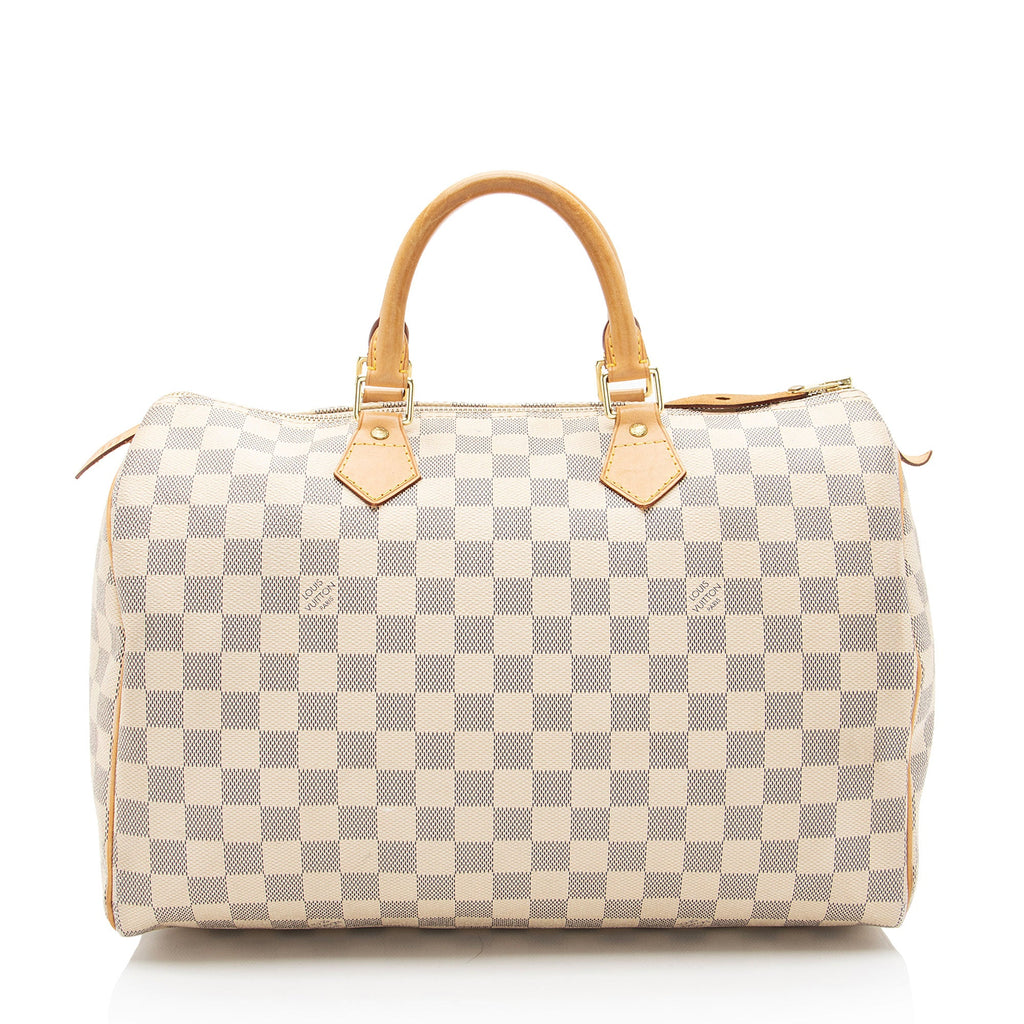Louis Vuitton Damier Azur Speedy 35 Satchel
