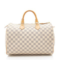 Louis Vuitton Damier Azur Speedy 35 Satchel