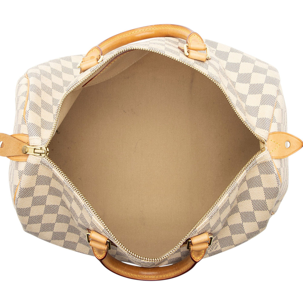 Louis Vuitton Damier Azur Speedy 35 Satchel