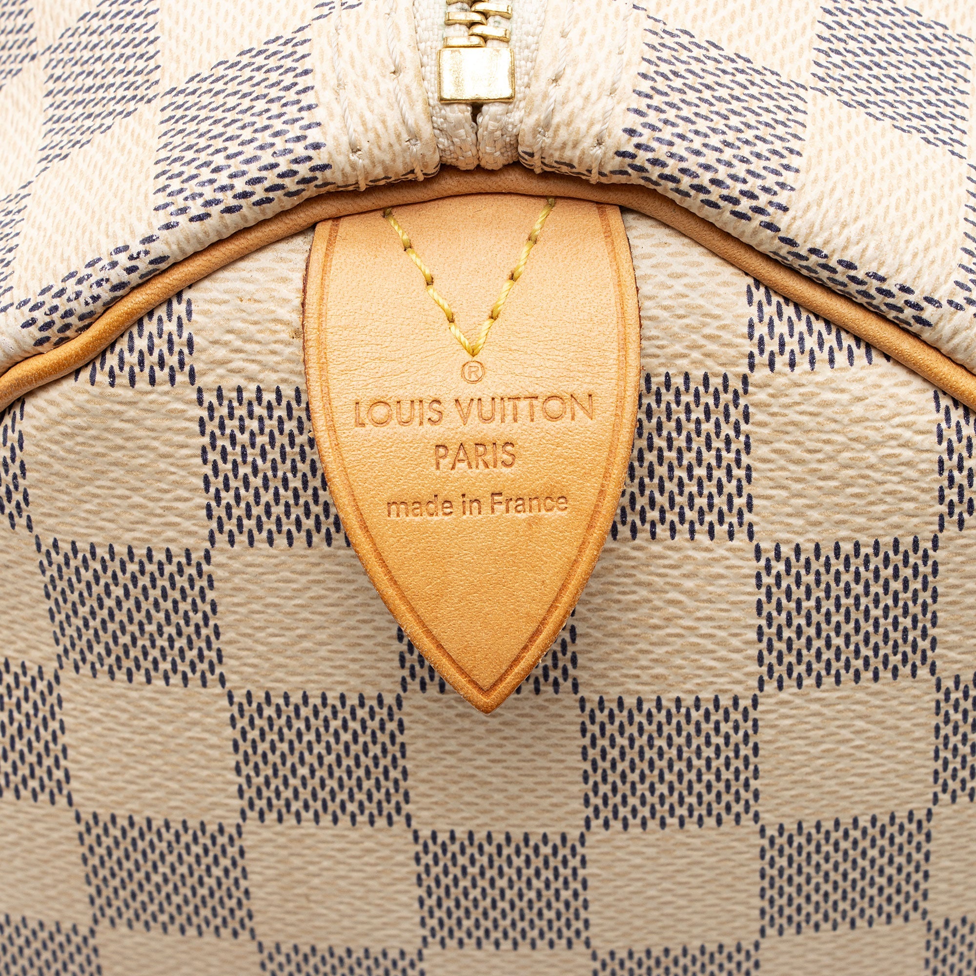 Louis Vuitton Damier Azur Speedy 35 Satchel