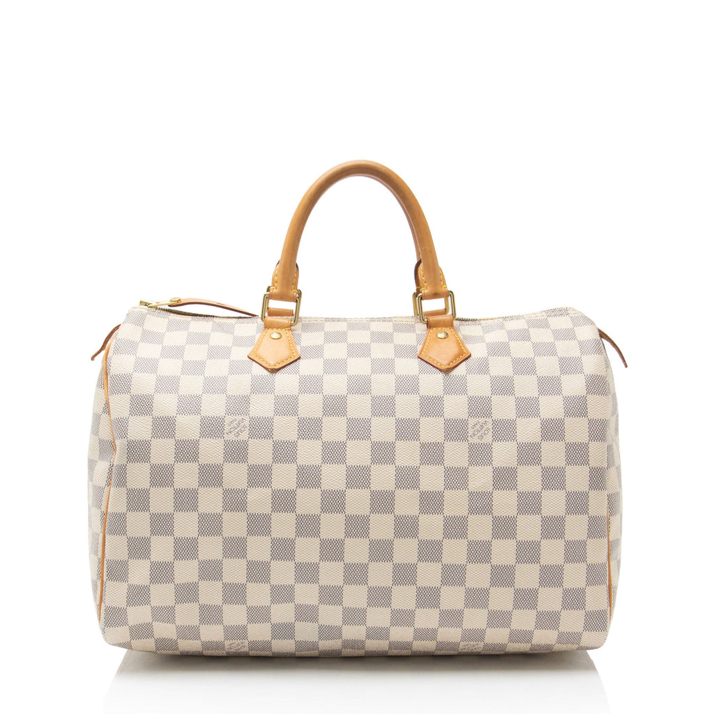 Louis Vuitton Damier Azur Speedy 35 Satchel