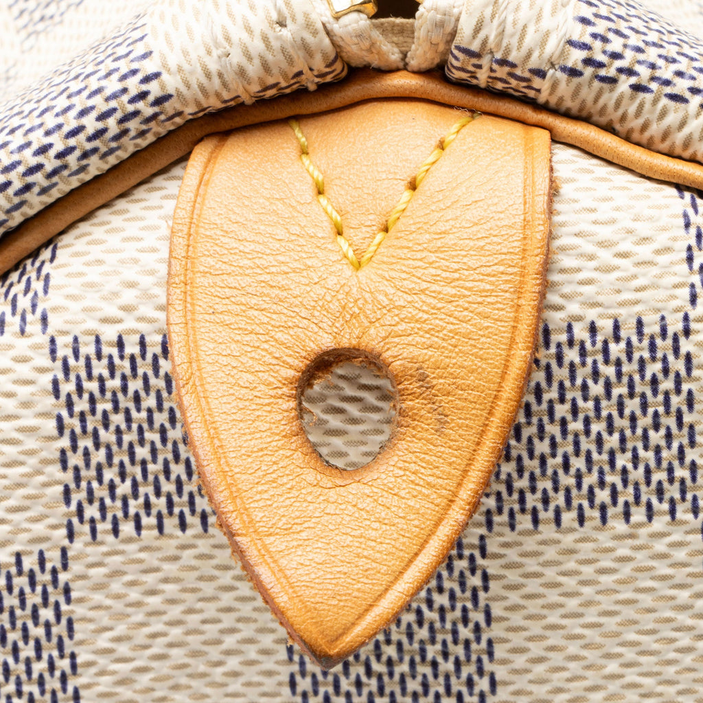 Louis Vuitton Damier Azur Speedy 35 Satchel