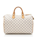 Louis Vuitton Damier Azur Speedy 35 Satchel