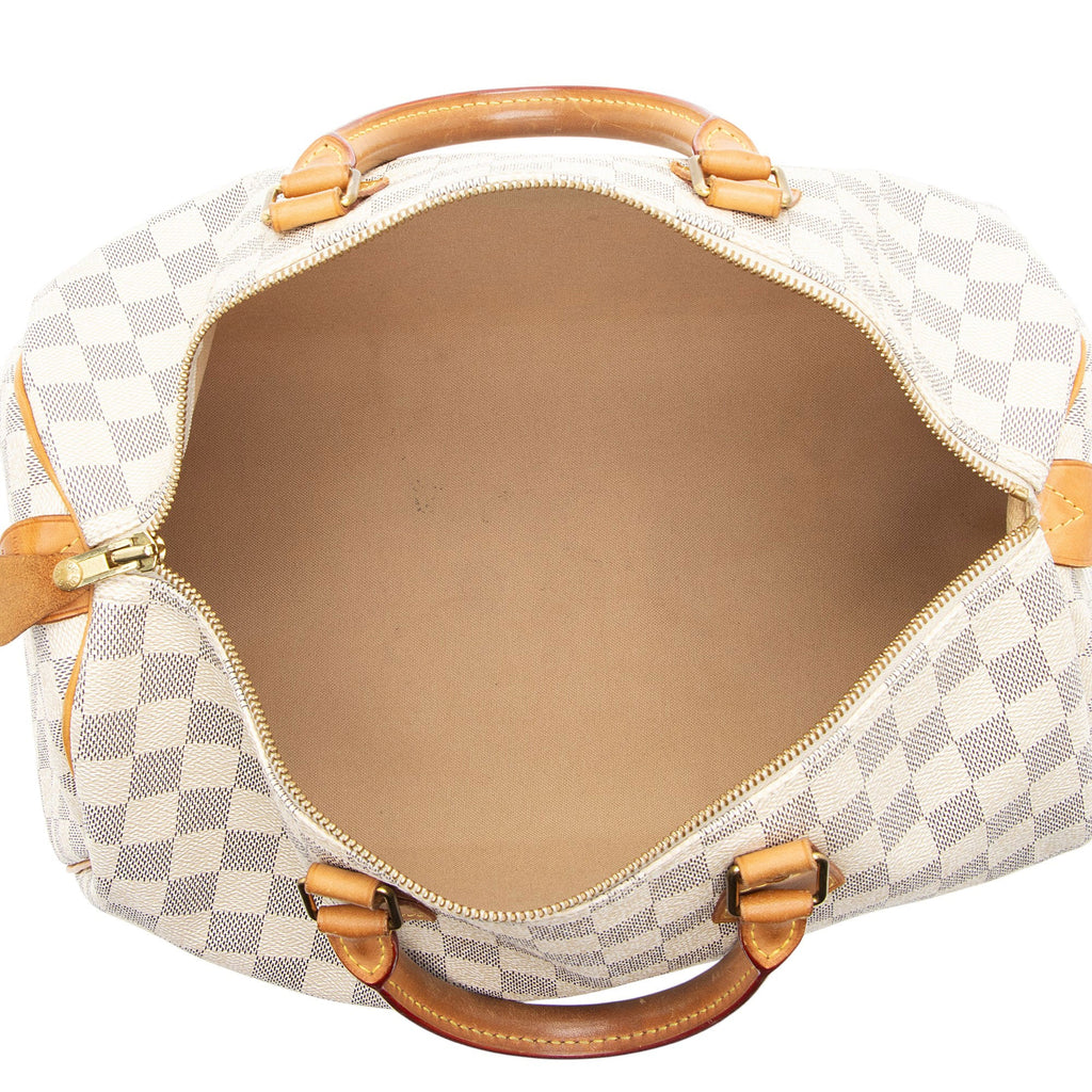 Louis Vuitton Damier Azur Speedy 35 Satchel