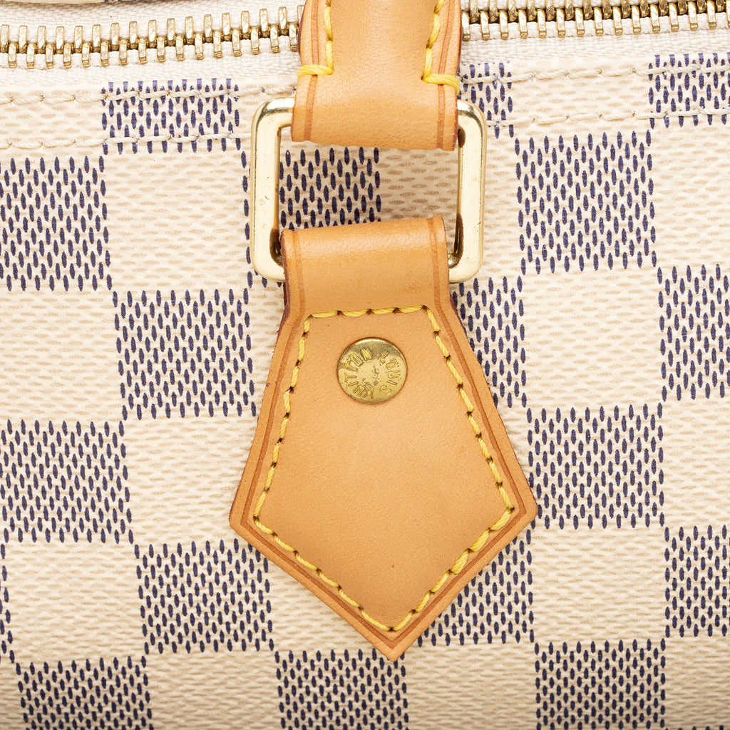 Louis Vuitton Damier Azur Speedy 35 Satchel