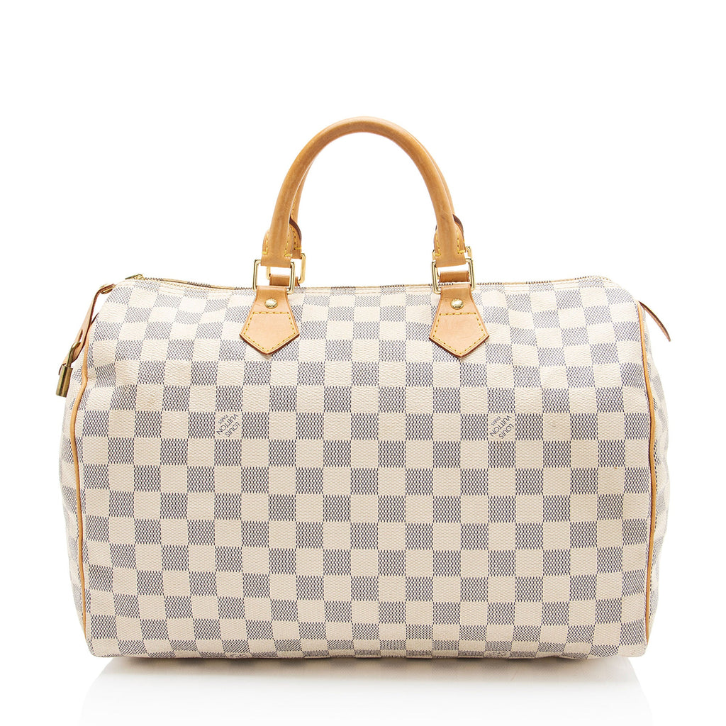 Louis Vuitton Damier Azur Speedy 35 Satchel