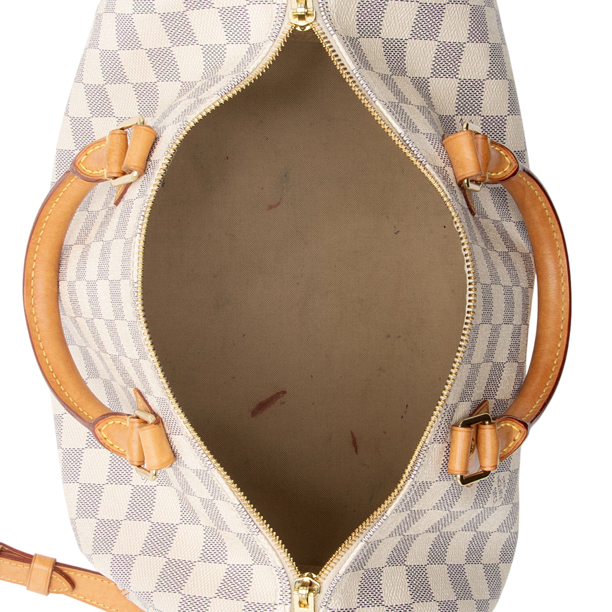 Louis Vuitton Damier Azur Speedy Bandouliere 30 Satchel (SHF-HJLROz)