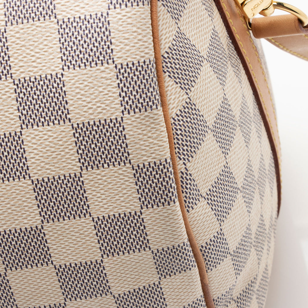 Louis Vuitton Damier Azur Speedy Bandouliere 30 Satchel (SHF-4DjdZg)