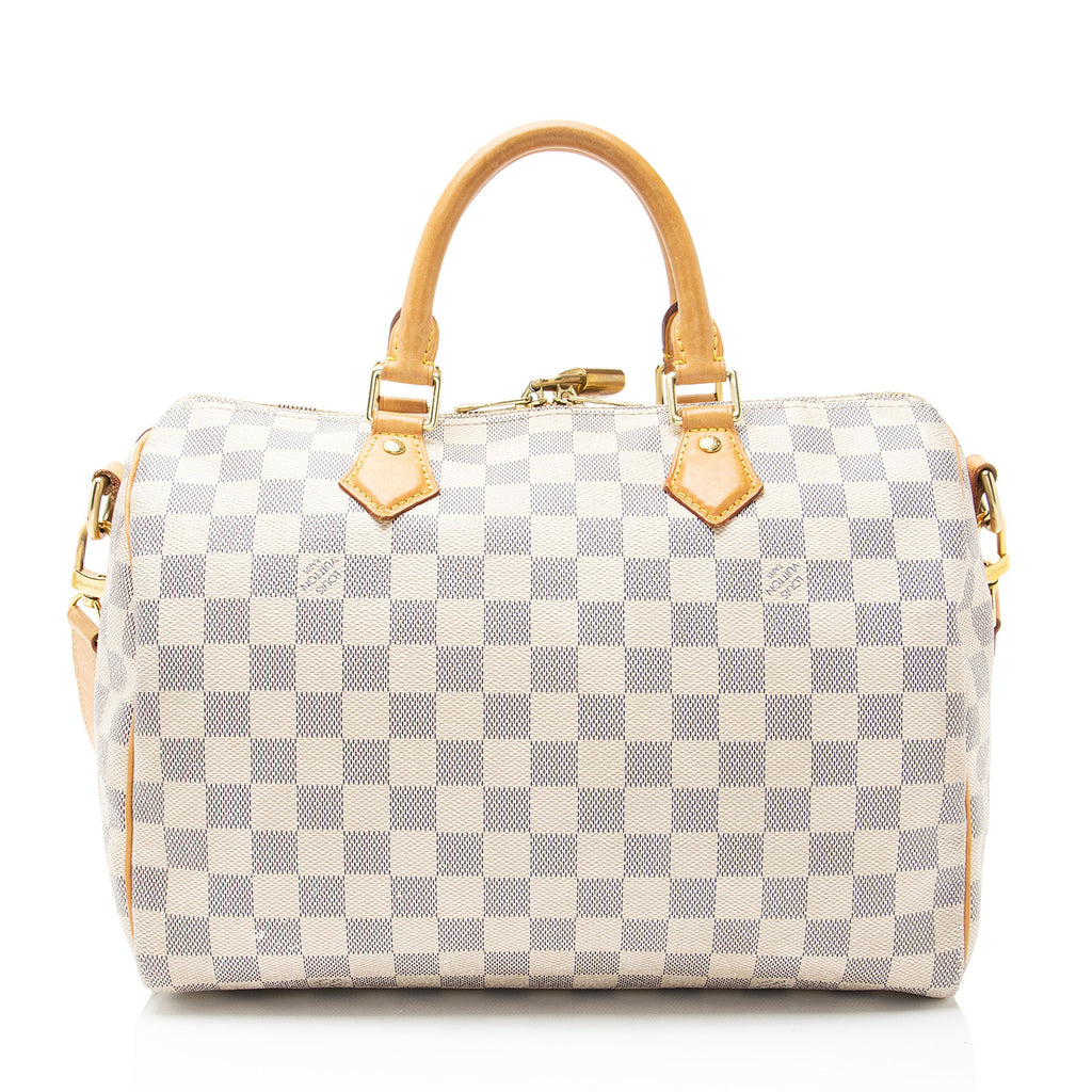 Louis Vuitton Damier Azur Speedy Bandouliere 30 Satchel