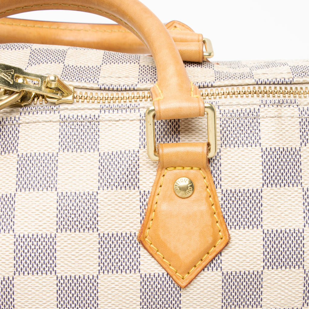 Louis Vuitton Damier Azur Speedy Bandouliere 30 Satchel