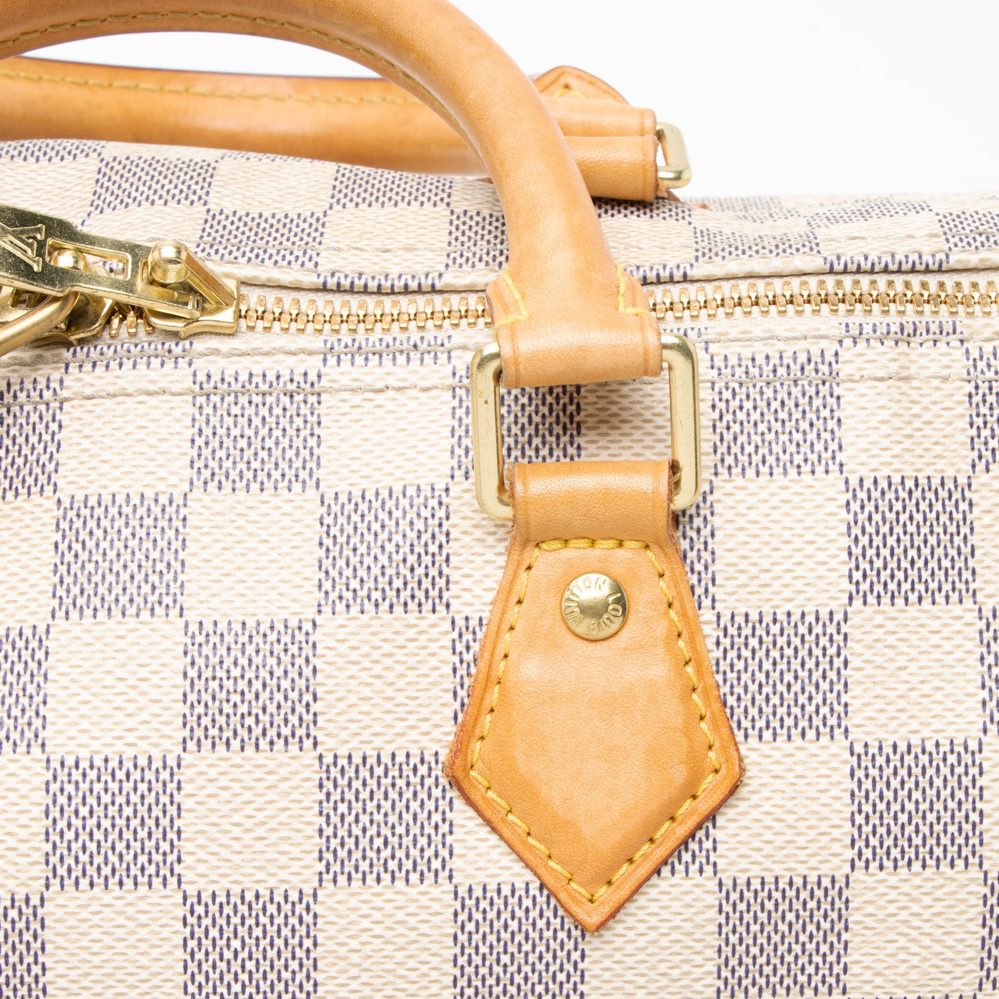 Louis Vuitton Damier Azur Speedy Bandouliere 30 Satchel