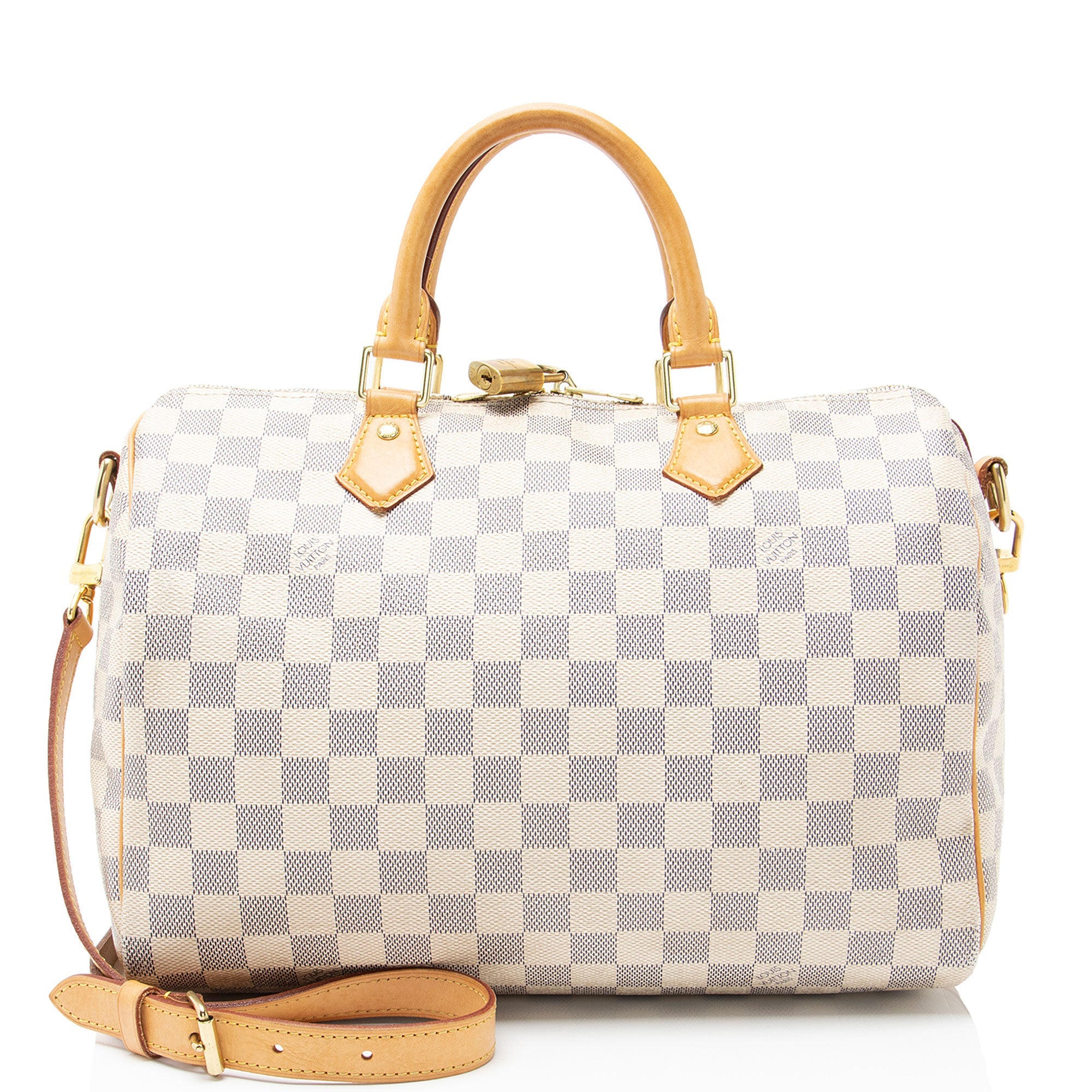 Louis Vuitton Damier Azur Speedy Bandouliere 30 Satchel