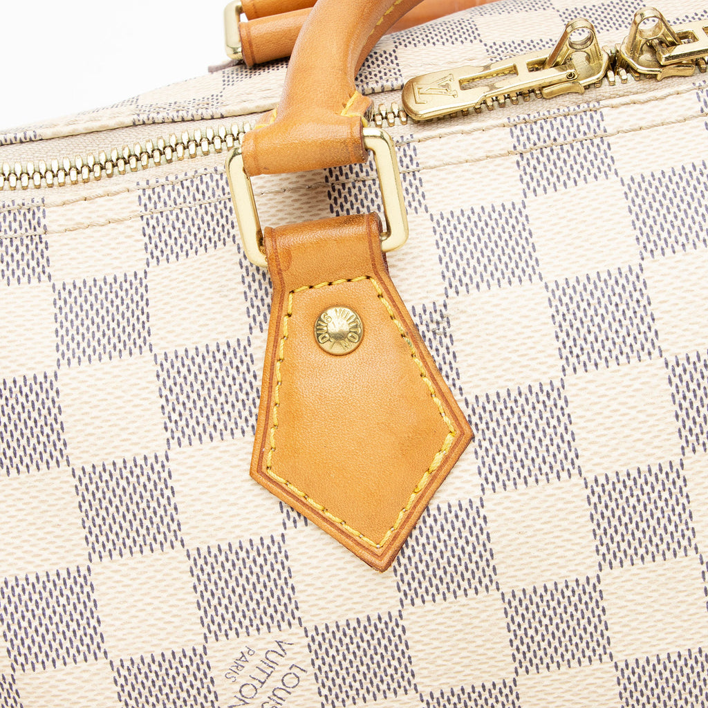 Louis Vuitton Damier Azur Speedy Bandouliere 30 Satchel