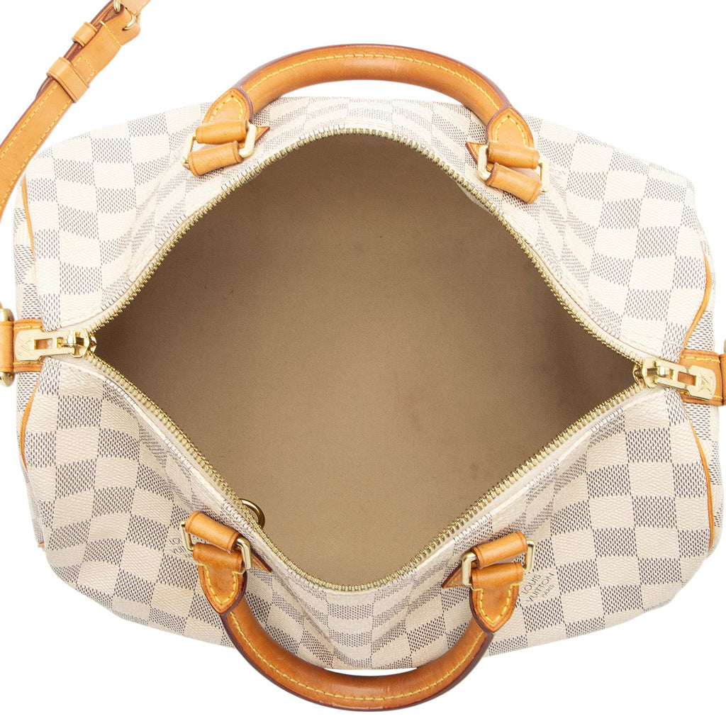 Louis Vuitton Damier Azur Speedy Bandouliere 30 Satchel
