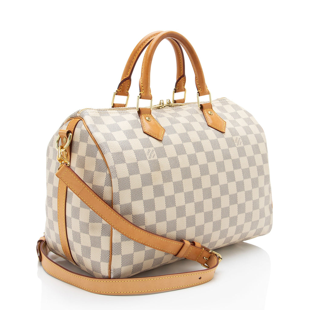 Louis Vuitton Damier Azur Speedy Bandouliere 30 Satchel