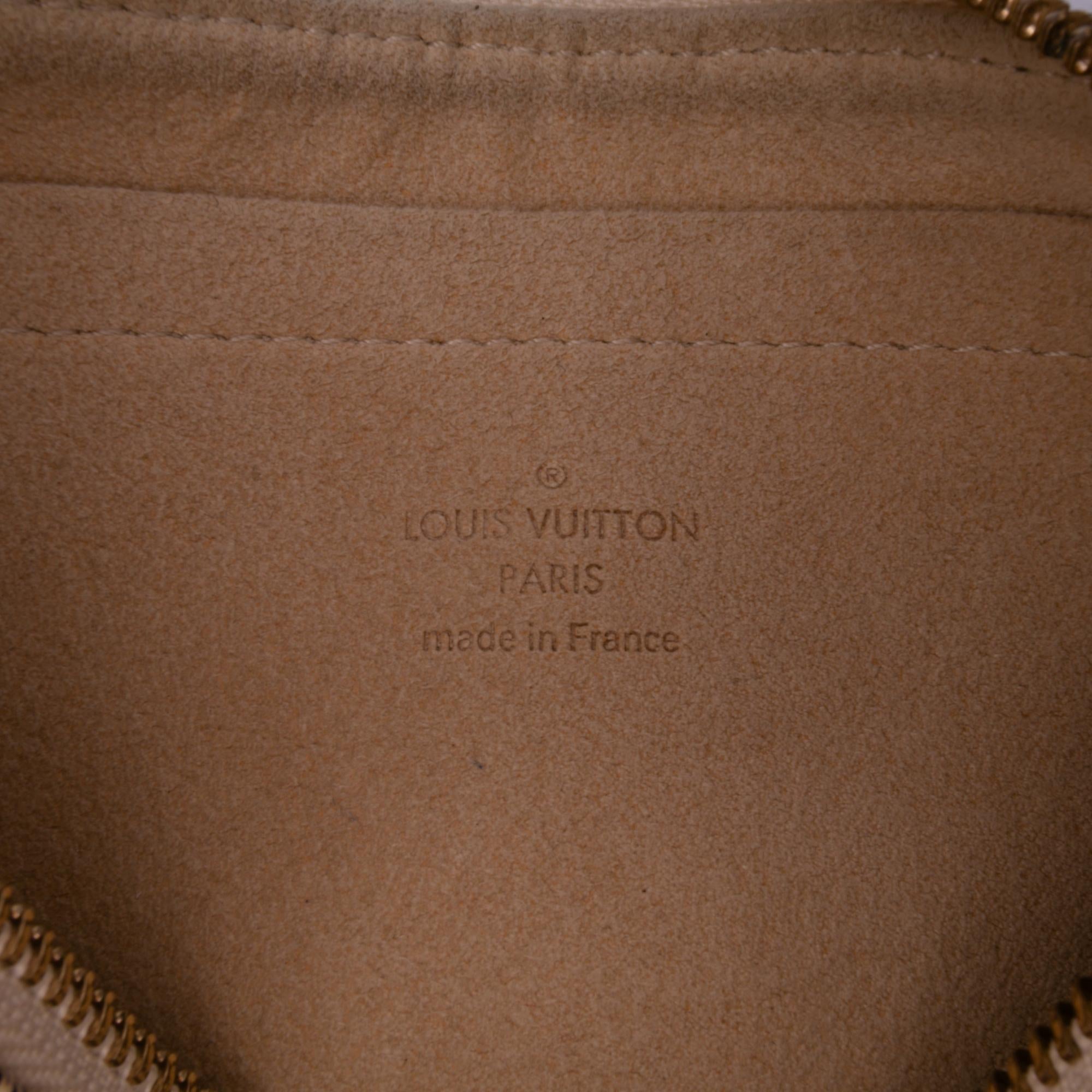 Louis Vuitton Damier Azur Trunks Labels Pochette Milla MM