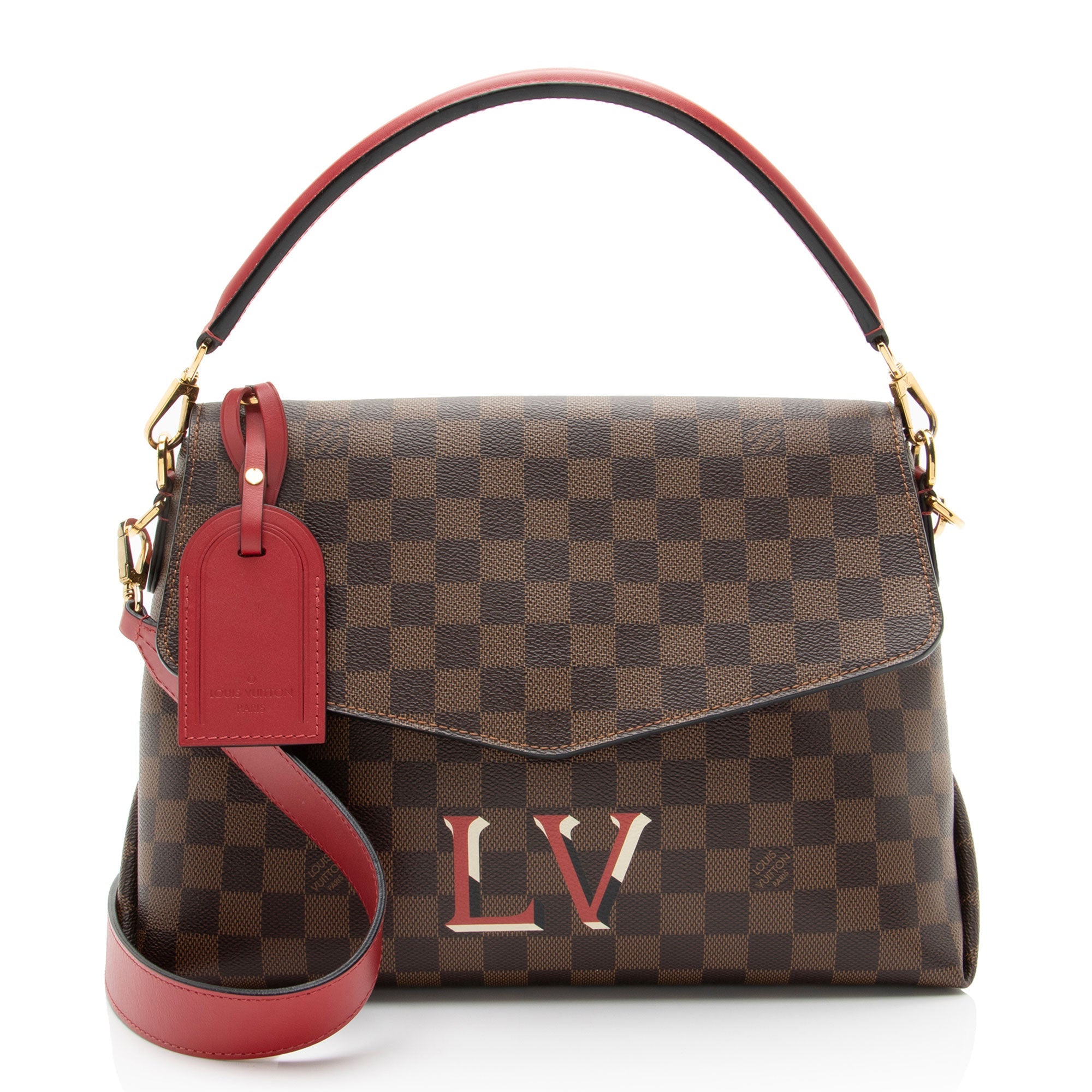 Louis Vuitton Damier Ebene Beaubourg MM Shoulder Bag