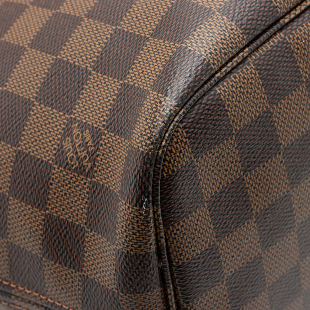 Louis Vuitton Damier Ebene Braided Neverfull MM NM Tote