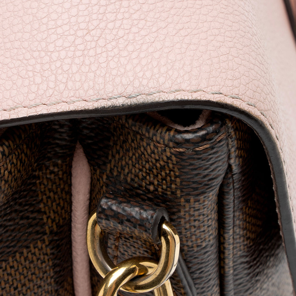 Louis Vuitton Damier Ebene Calfskin Clapton PM Shoulder Bag (SHF-XlUAPG)