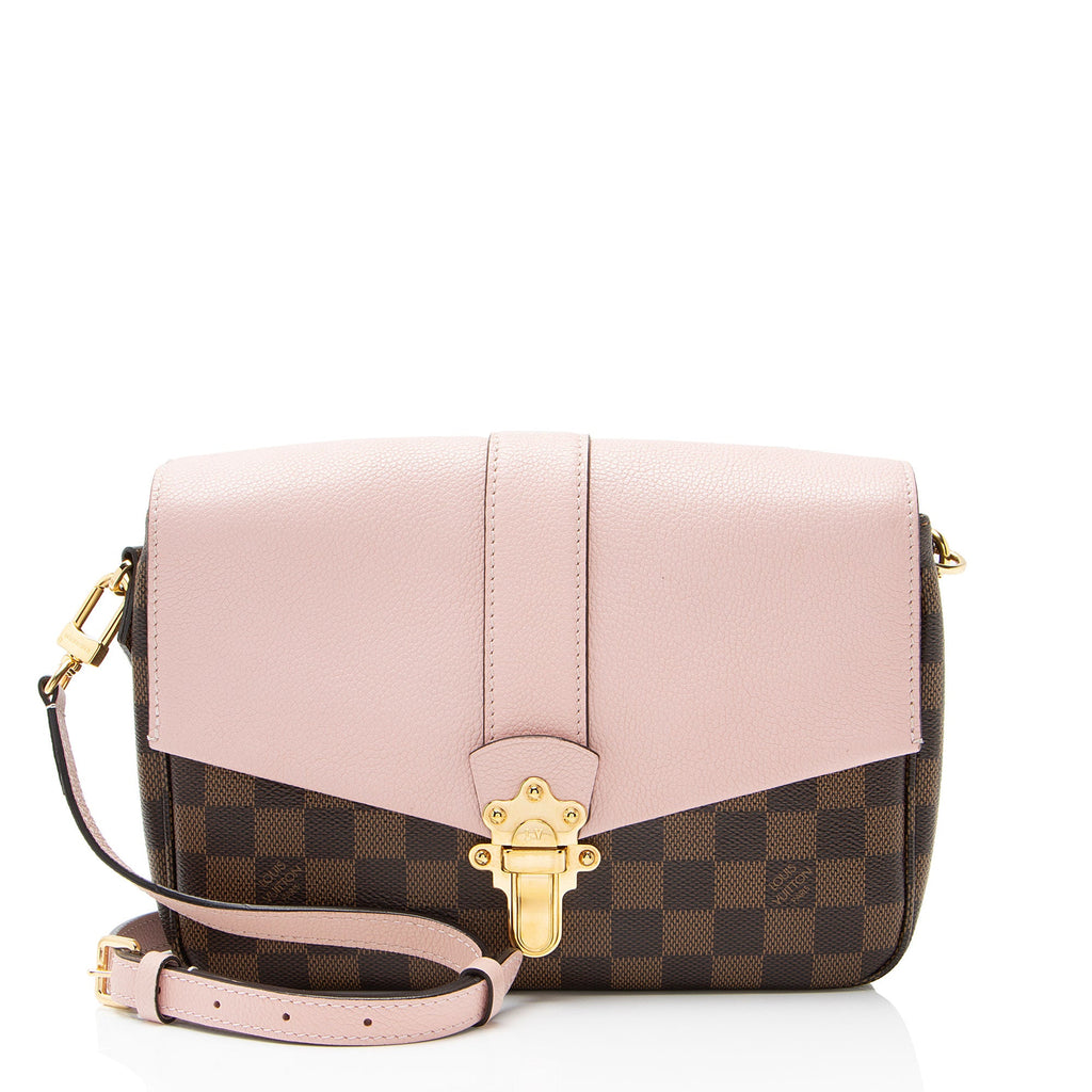 Louis Vuitton Damier Ebene Calfskin Clapton PM Shoulder Bag