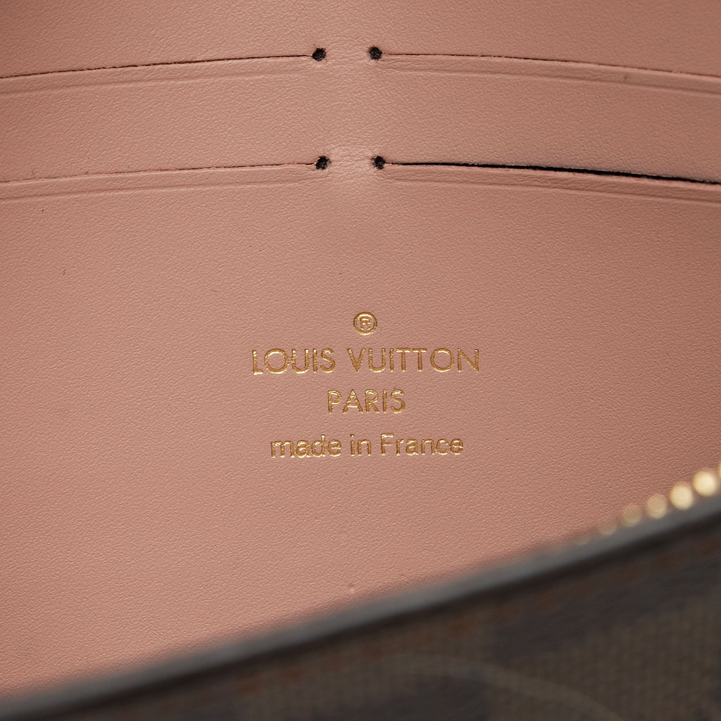 Louis Vuitton Damier Ebene Croisette Chain Wallet (SHF-IbUAlI)