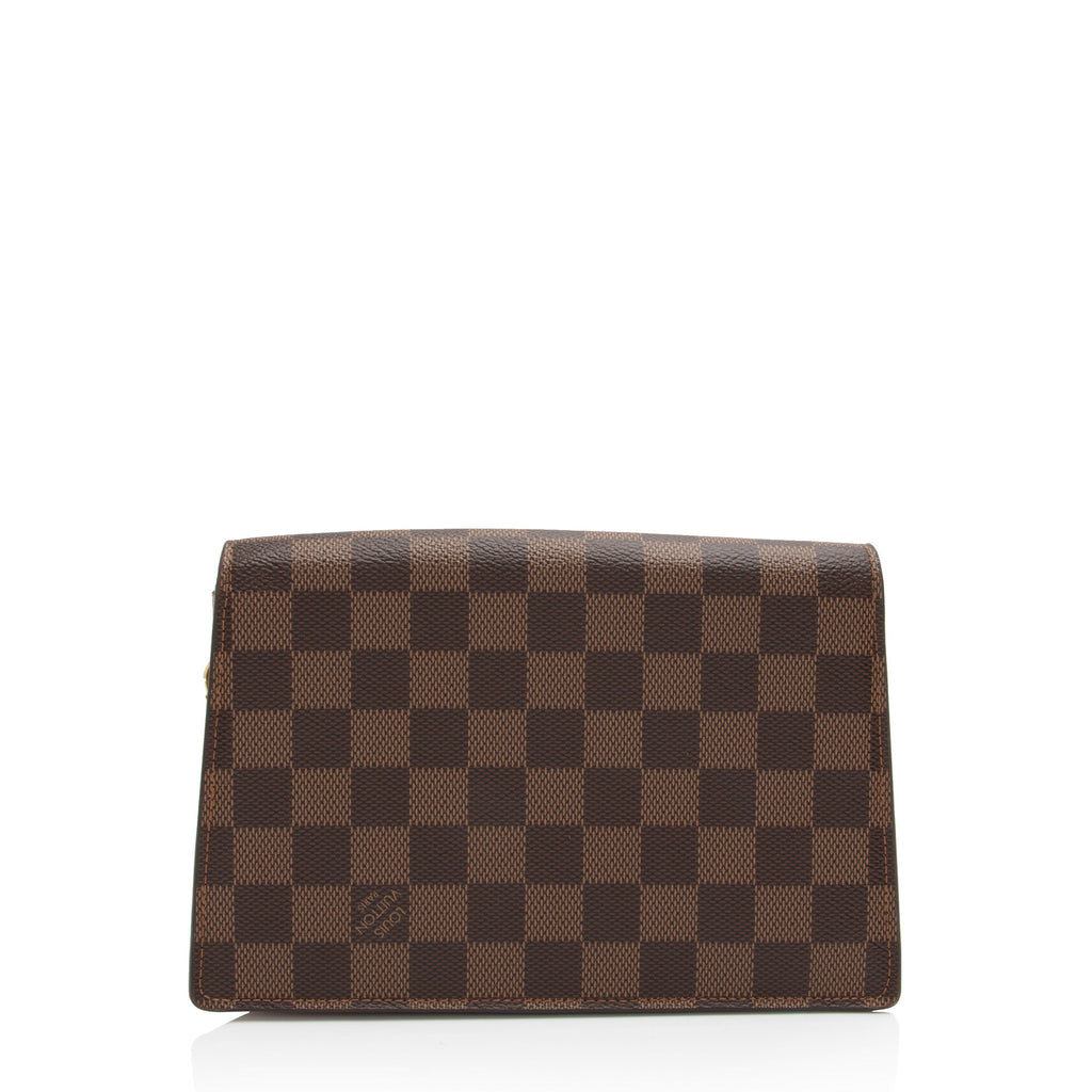 Louis Vuitton Damier Ebene Croisette Chain Wallet (SHF-jG6Izv)
