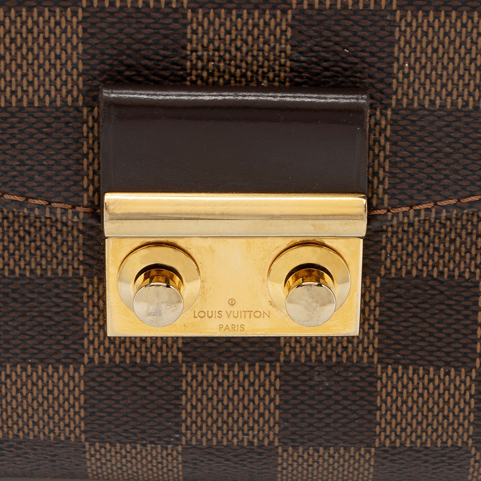 Louis Vuitton Damier Ebene Croisette Shoulder Bag (SHF-0uTvwU)
