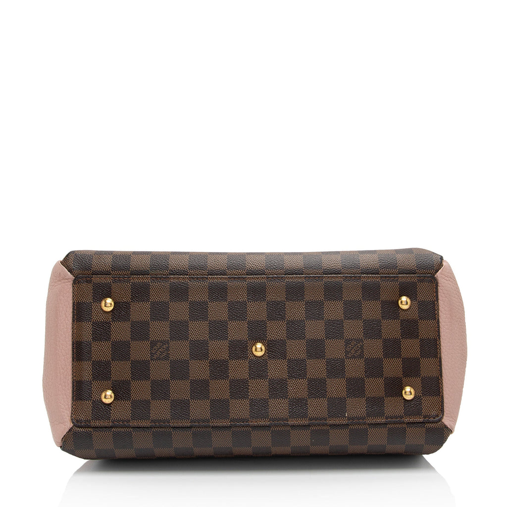 Louis Vuitton Damier Ebene Cuir Taurillon Normandy Satchel