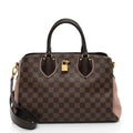 Louis Vuitton Damier Ebene Cuir Taurillon Normandy Satchel