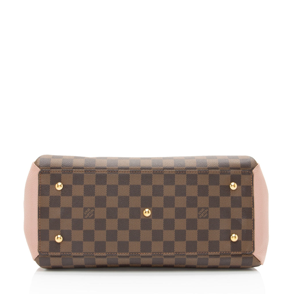 Louis Vuitton Damier Ebene Cuir Taurillon Normandy Satchel