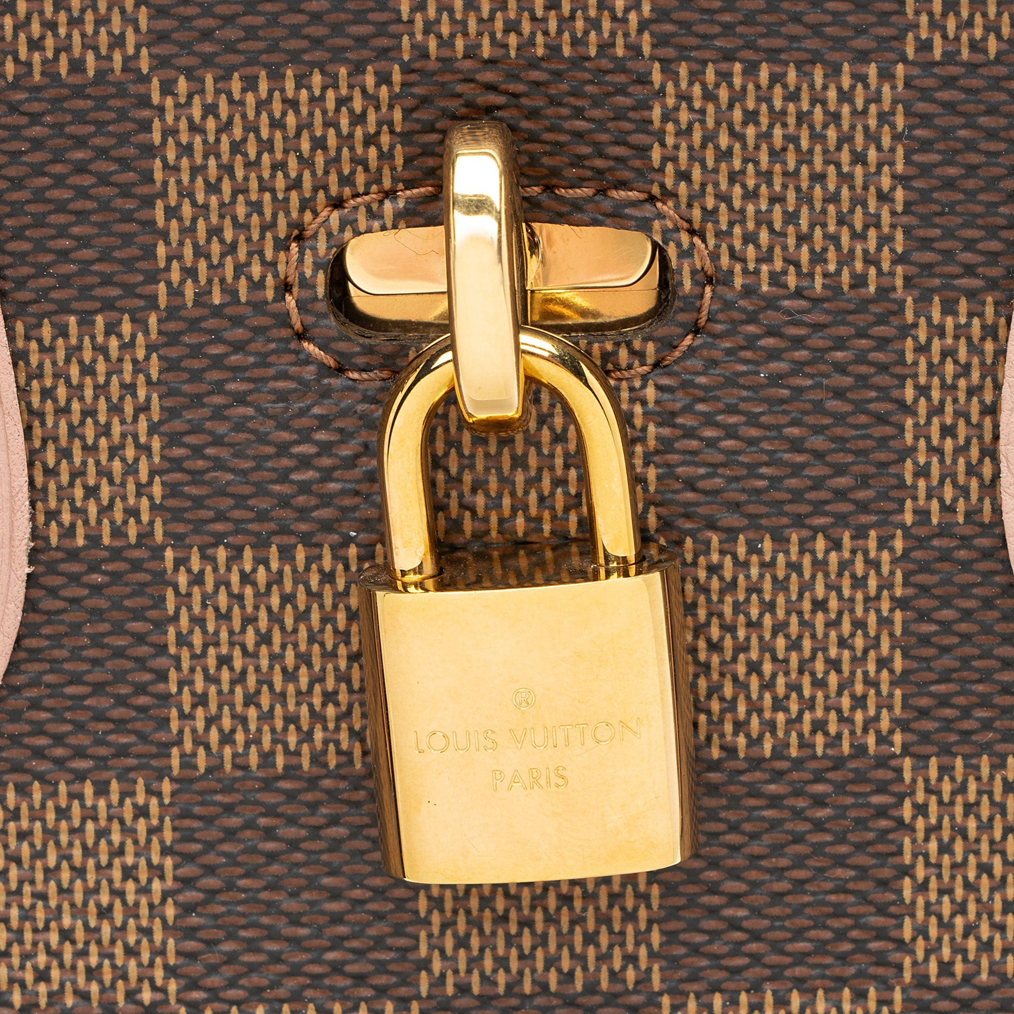 Louis Vuitton Damier Ebene Cuir Taurillon Normandy Satchel