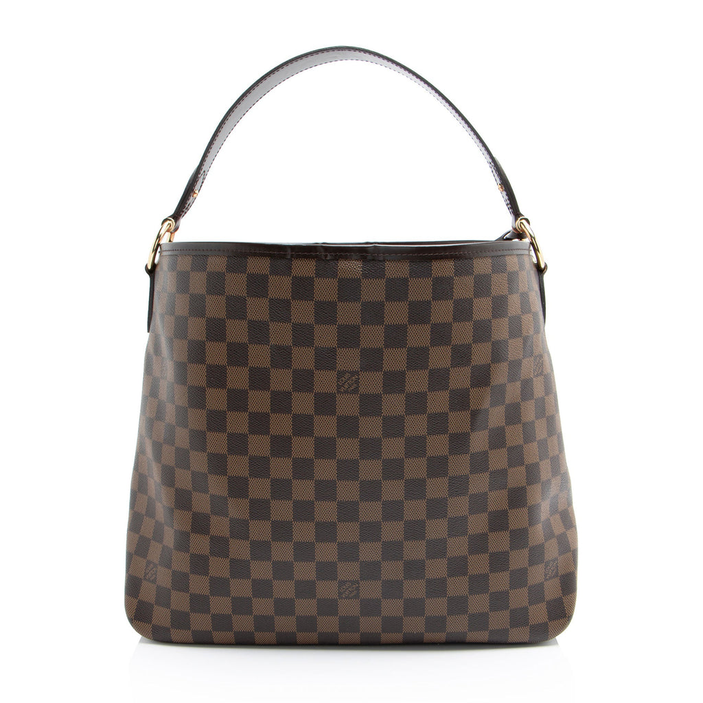 Louis Vuitton Damier Ebene Delightful MM Shoulder Bag (SHF-BIQzOW)