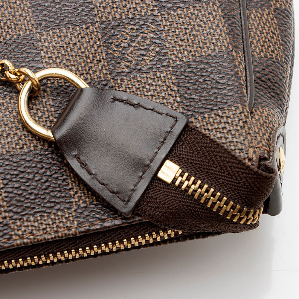 Louis Vuitton Damier Ebene Eva Clutch (SHF-19364)