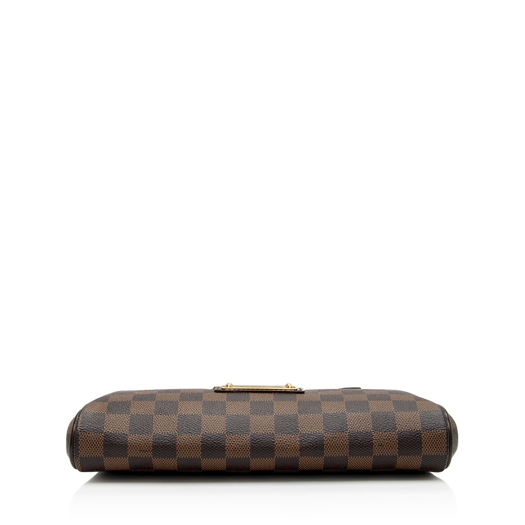 Louis Vuitton Damier Ebene Eva Clutch (SHF-qSPZyJ)