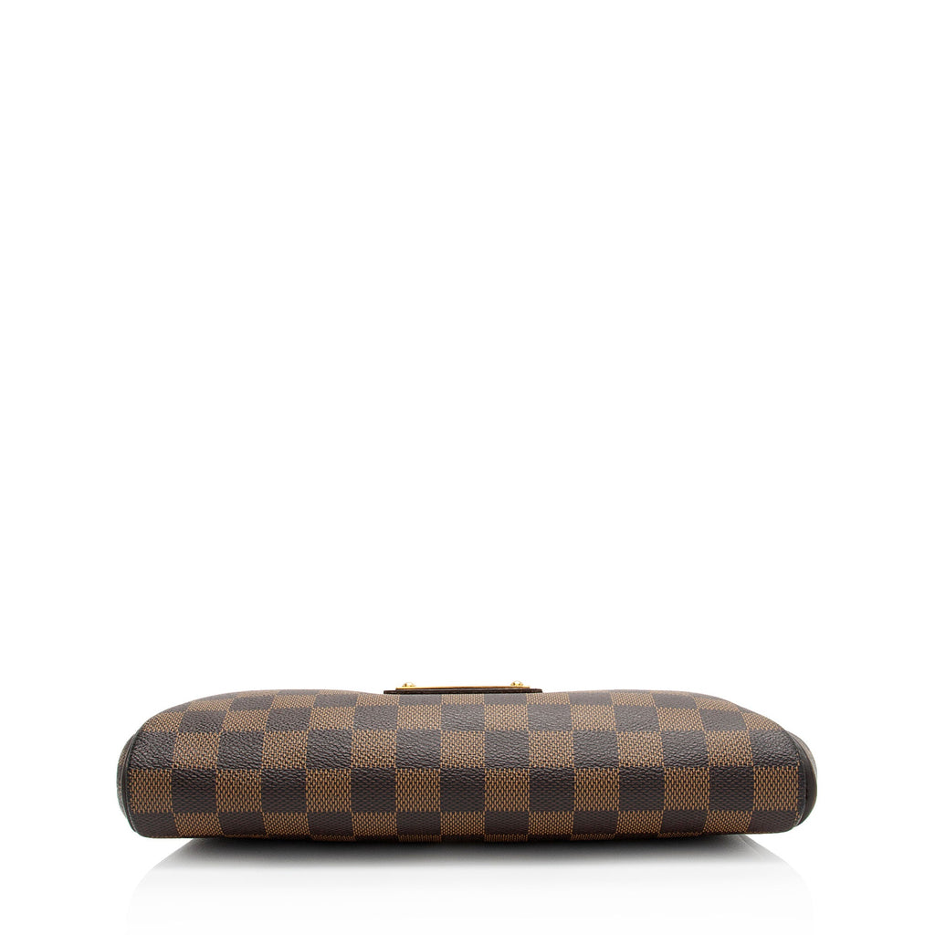 Louis Vuitton Damier Ebene Eva Clutch (SHF-1Jabzz)