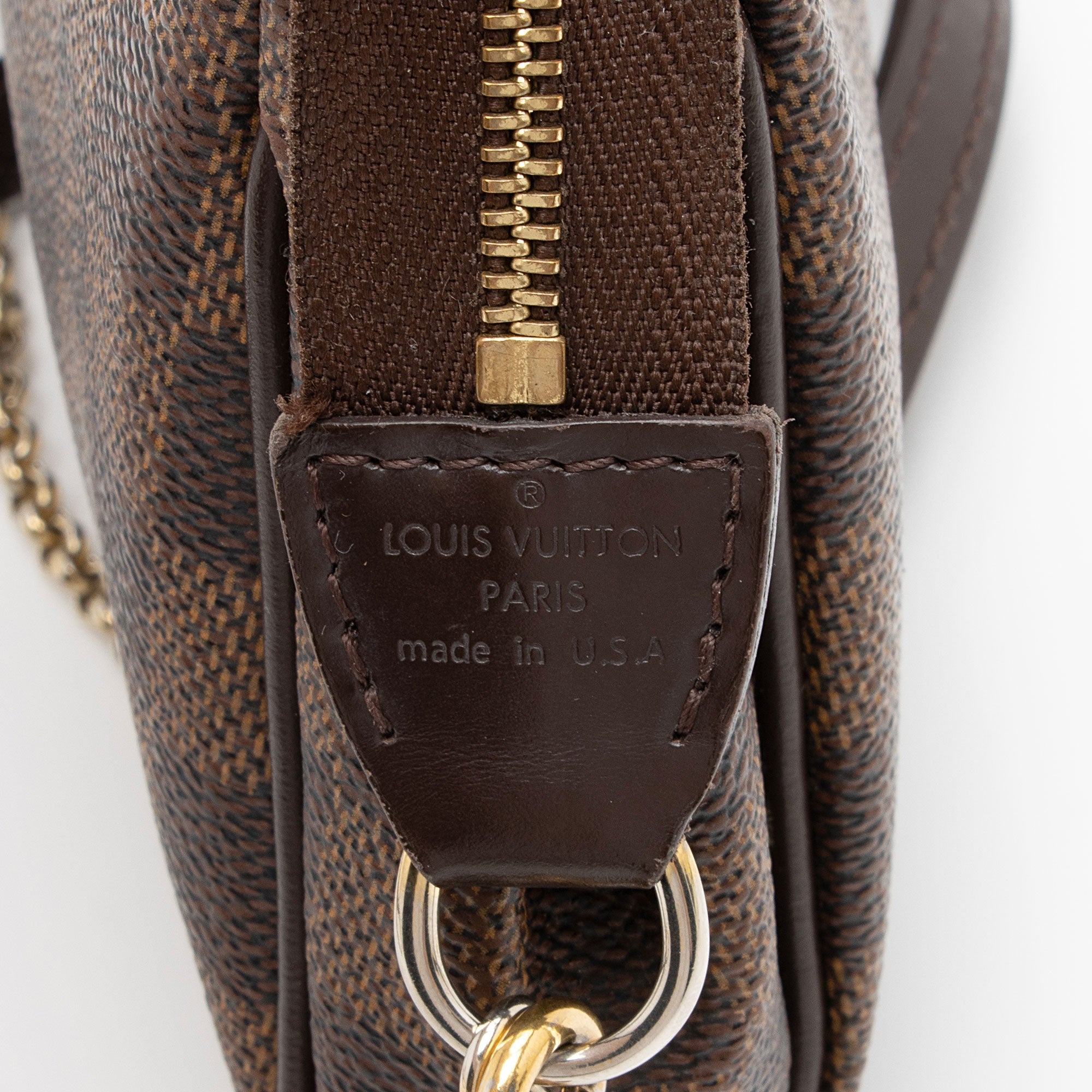 Louis Vuitton Damier Ebene Eva Clutch (SHF-6lCVUB)