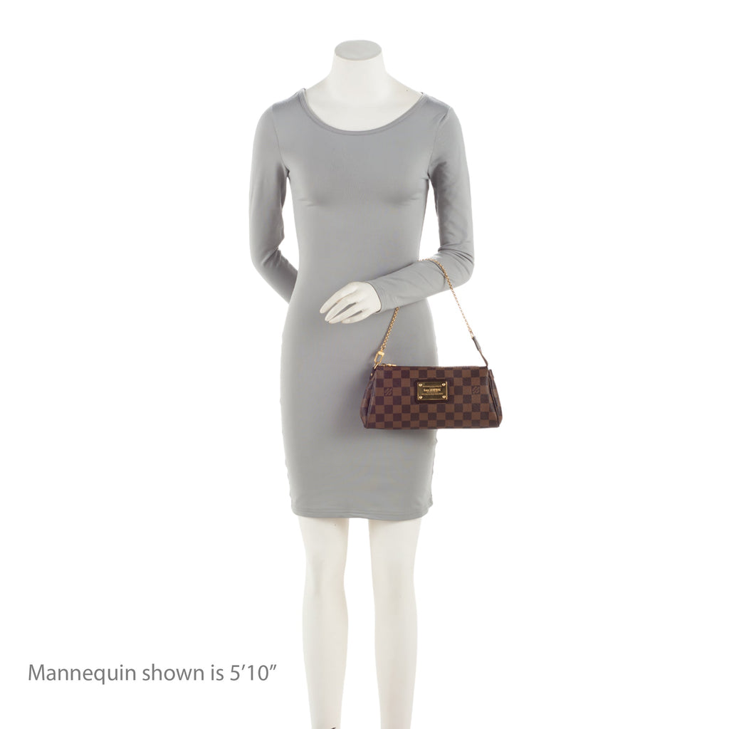 Louis Vuitton Damier Ebene Eva Clutch - FINAL SALE (SHF-N7lj6C)