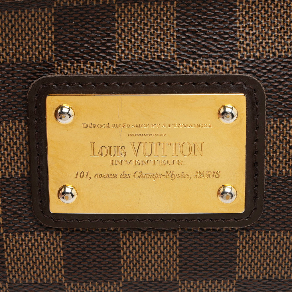 Louis Vuitton Damier Ebene Eva Clutch (SHF-qfvFo6)